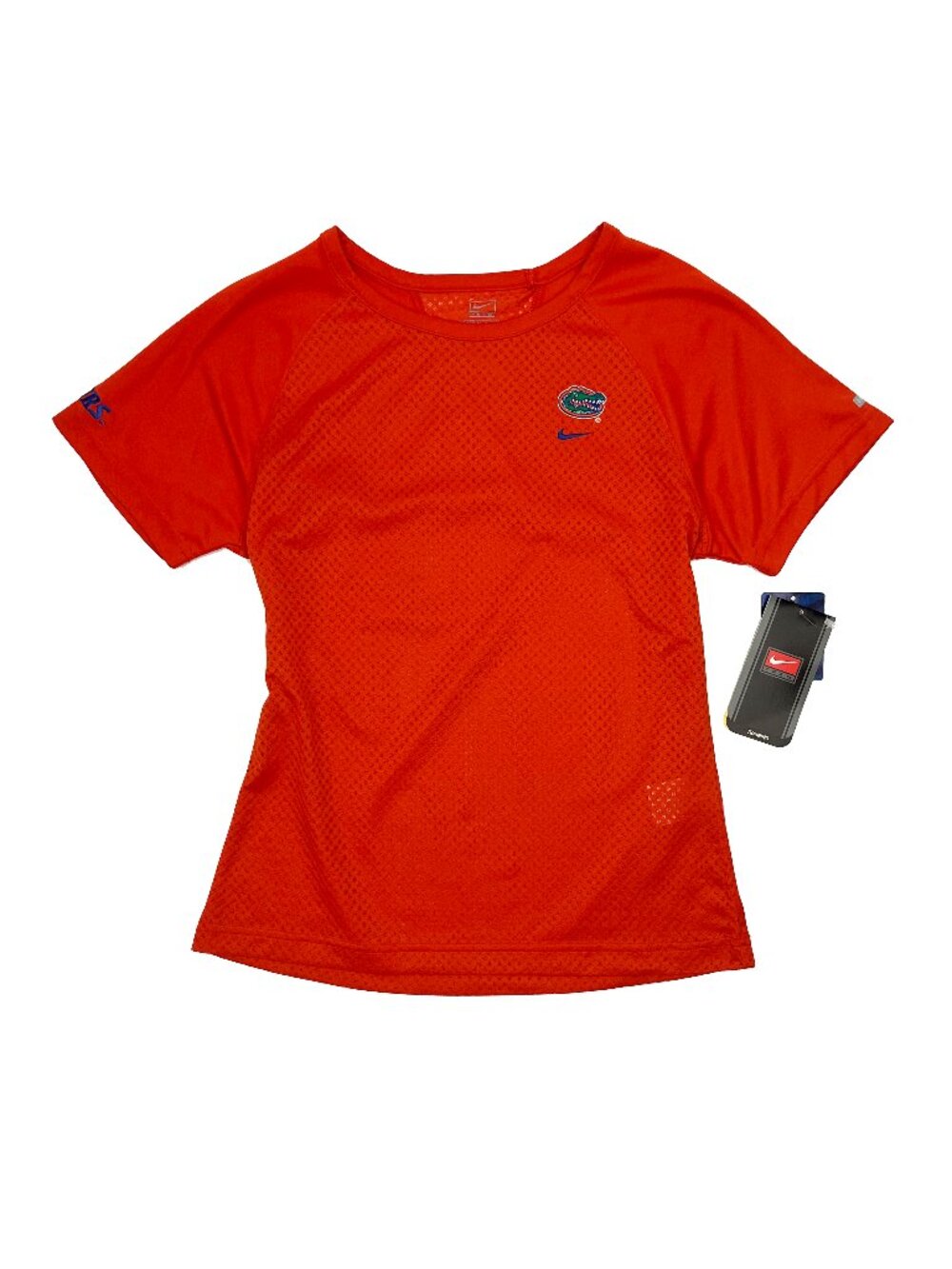 Nike NEW NWT Florida Gators UF Mesh Orange Top Shirt Womens XS X-Small 0-2